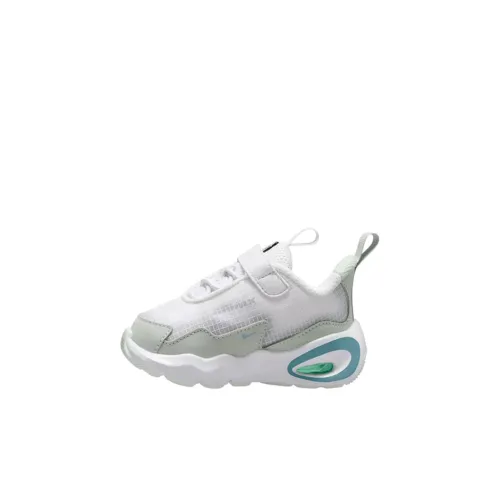 Nike Air Max Nova Аbrasion Resistant Низкий Топ Обувь для малышей Белый Зеленый Infant и Toddler