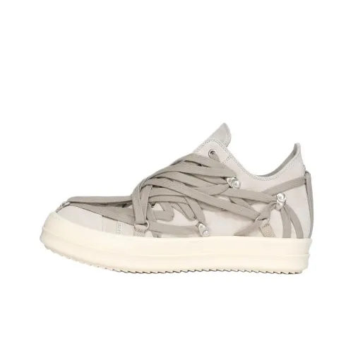 RICK OWENS совместный бренд RO Mega Hollywood Low Топ Скейтборд Кроссовки Женские Светло-Серый
