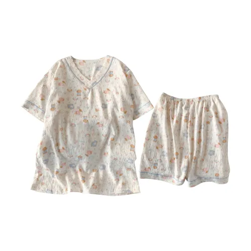 QIAOYUN Щенок Парк развлечений Женские Пижамные комплекты