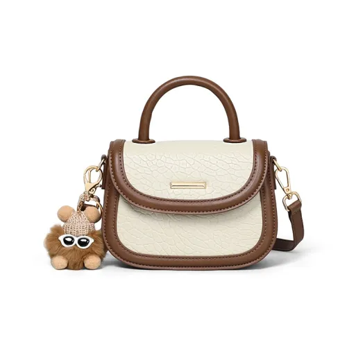 PT'SON Сумка через плечо из коровьей кожи сумка обычная женская бежевая и кофейная