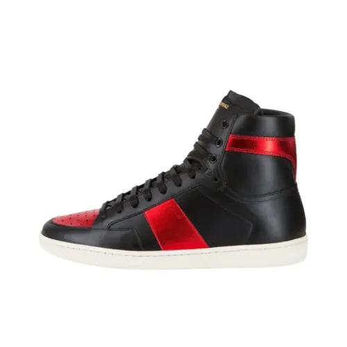 SAINT LAURENT Скейтборд Кроссовки Высокие Черные Мужские