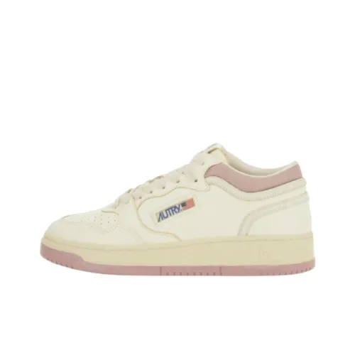 AUTRY MID Топ Кроссовки для скейтбординга Женские Белые Розовые