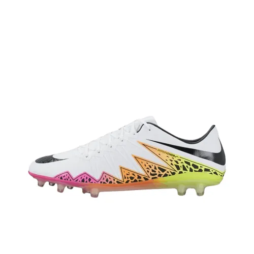 Nike Hypervenom Phinish Мужские футбольные бутсы устойчивые к истиранию белые и оранжевые