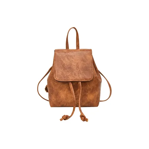 TOUTSEUL YOLO ПУ (полиуретан) Рюкзак Стандартный Женский Коричневый Кофейный Черный