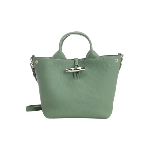 LONGCHAMP Le Roseau Коровья кожа Сумка Маленькая Женская Зеленая