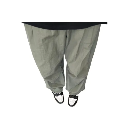 GANGZAI Темно-серые Унисекс Повседневные Брюки