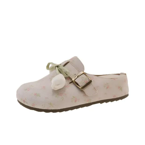 Wuji Антизапахивающий Устойчивый к истиранию Домашние тапочки Женские Экрю