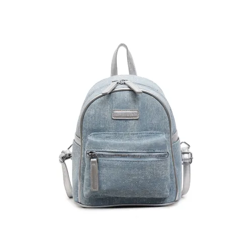 ZKHE Полиэстер Рюкзак Стандартный Подростки Синий Черный