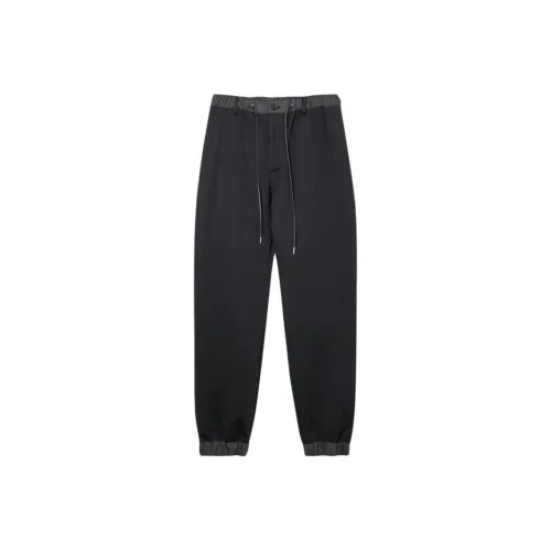 Sacai Вязаные спортивные брюки мужские черные