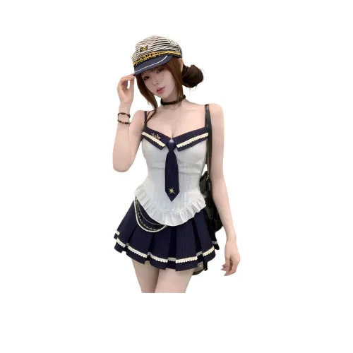 FLIM Белый комплект Женские комплекты с юбкой