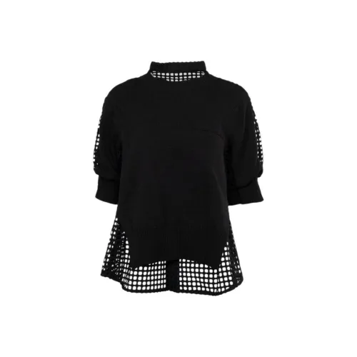 Sacai Черный Женский Трикотаж