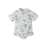 Белый с цветами