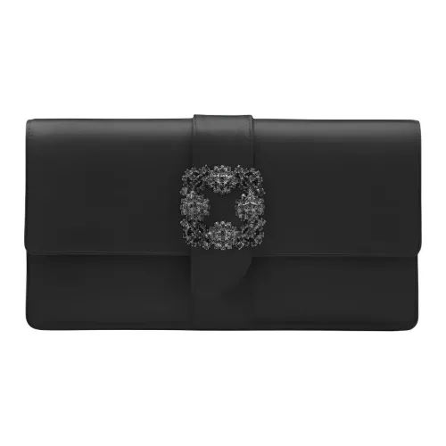 MANOLO BLAHNIK Вискоза Клатч Женский Черный