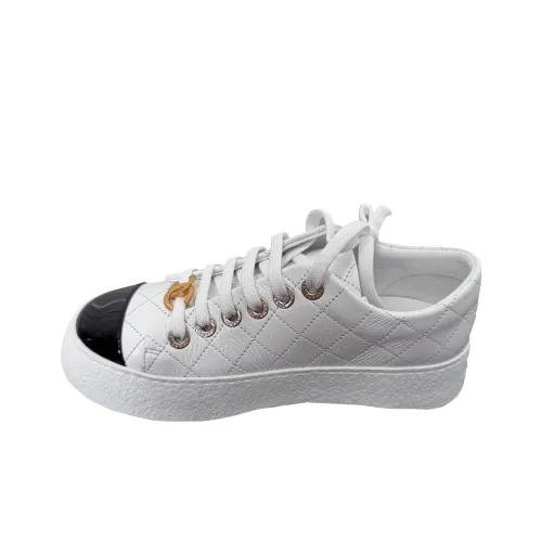 CHANEL 25A Низкие Кроссовки для скейтбординга Женские Белые