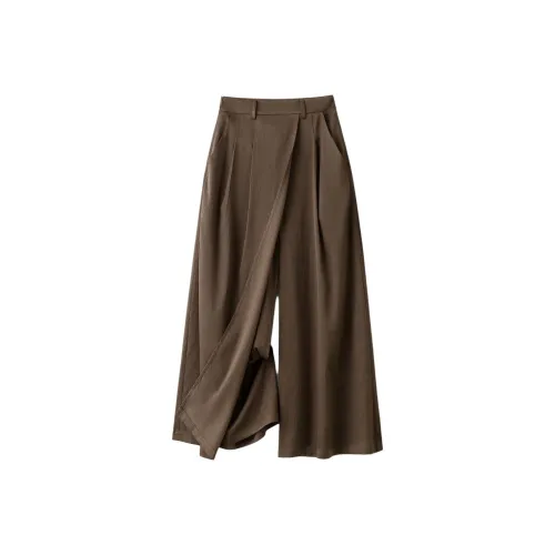 IHIMI Повседневные брюки Женские Кофе