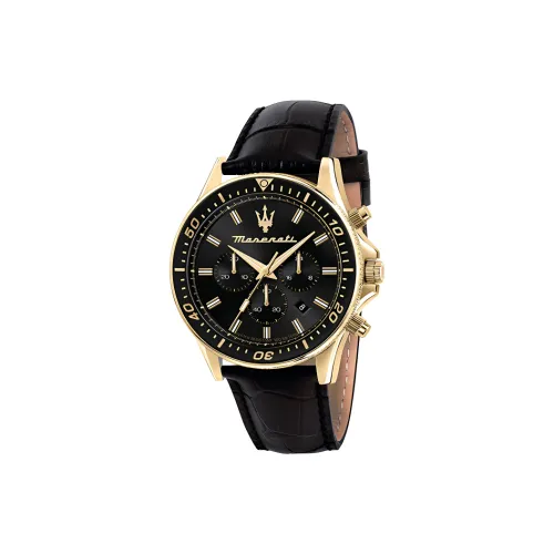 Maserati Кварцевый Movement Унисекс Часы 44 мм Черные