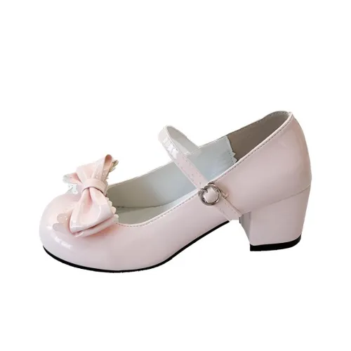 Wuji Грубый каблук Мэри Джейн Женские туфли