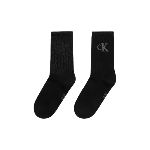 Calvin Klein 2 шт черные женские носки MID до икры