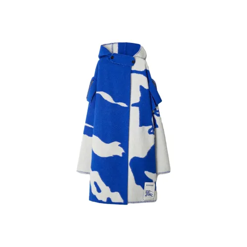 Burberry FW23 Плащ Женский Синий Белый