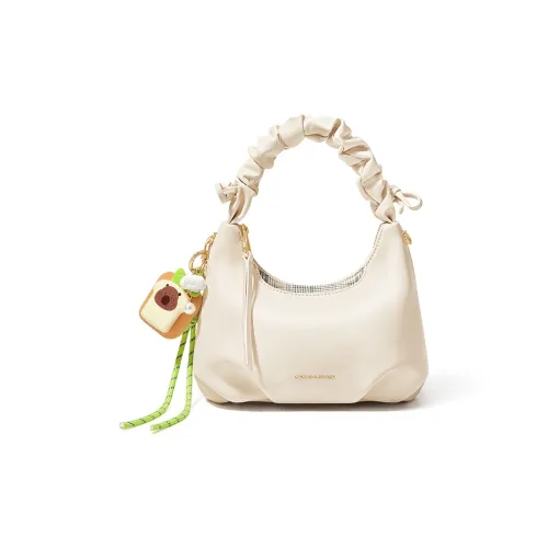 CNOLES Сумка из синтетической кожи стандартная женская кремово-белая