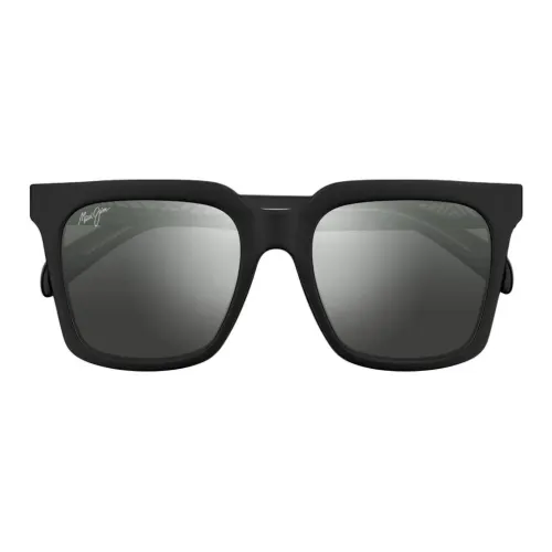 Maui Jim Ацетат Квадратные Солнцезащитные Очки Унисекс Черные