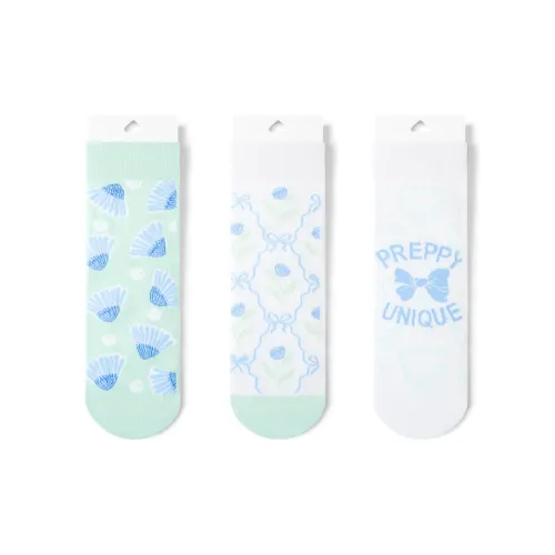 Mulinsen [10A Grade Антибактериальный] Trendy Straight Cut Носки Simple 3 шт Унисекс MID Носки до икры