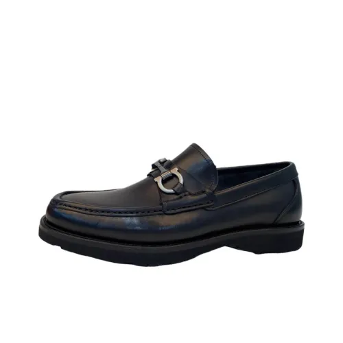 Ferragamo Pueblo Лоферы Мужские Черные