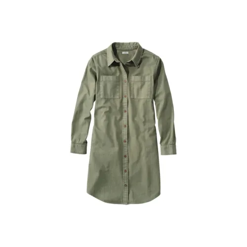 L.L.Bean Длинное платье с длинными рукавами женское