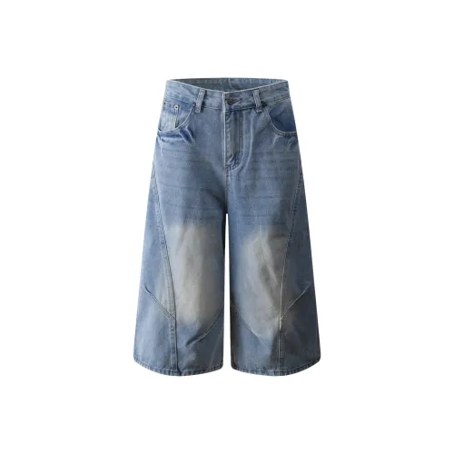 51XXHA Синие Унисекс Джинсовые Шорты