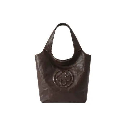 CASSILE Растительное дубление Коровья кожа Сумка Маленькая Женская Шоколадно-коричневая