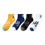 4 шт [Черный + Белый + Темно-синий + Желтый]