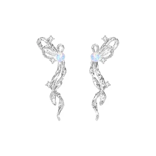 LISM Серьги-гвоздики из медного сплава женские