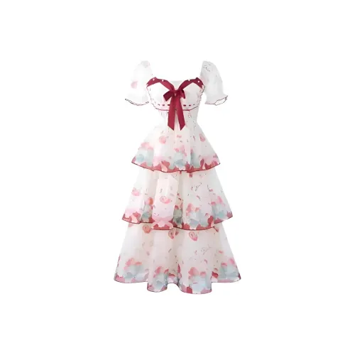 CHARM GLOW Короткое платье с короткими рукавами женское