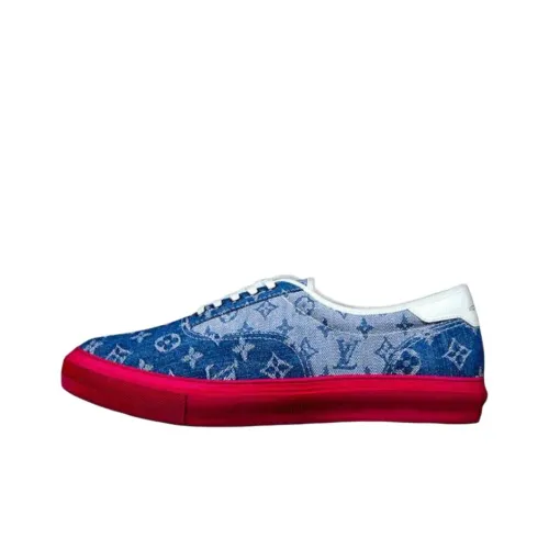 LOUIS VUITTON Trocadero Low Топ Скейтборд Кроссовки Мужские Синие