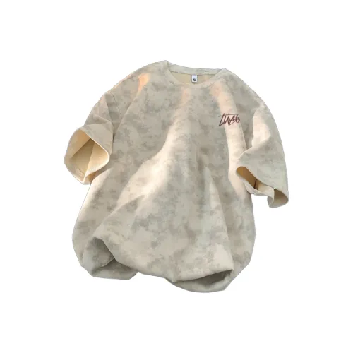 TONYBEAR Европейский товар Мода Нишевый дизайн Минималистский стиль Свободный крой Топ с короткими рукавами Мужской