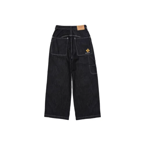 STRANGER LAB Черные унисекс джинсы