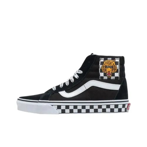 Vans Sk8 Hi Устойчивые к истиранию высокие кроссовки для скейтбординга Мужские Черные
