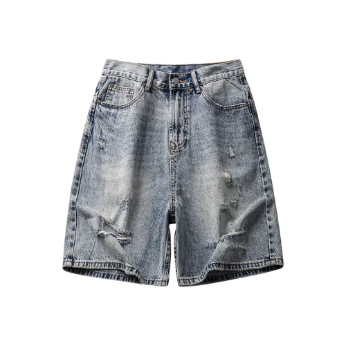 HZWH Американские брюки летние свободного кроя длиной до колена мужские