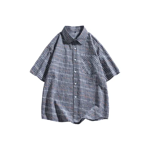 CZLD Рубашка с короткими рукавами в клетку Унисекс