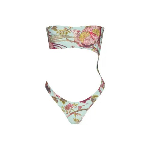 SKIMS x Roberto Cavalli SS25 Без бретелей Монокини Ван-Пис Купальник Женский