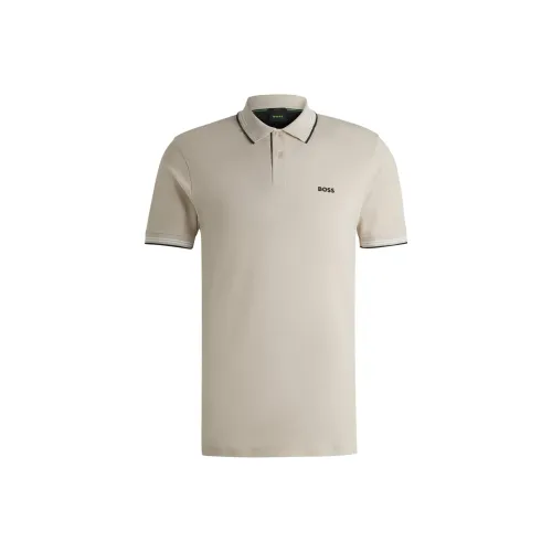 Hugo Boss Поло Мужское Светло-Бежевое