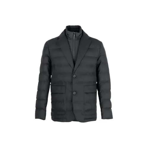 Ermenegildo Zegna Черный Мужской Пуховик
