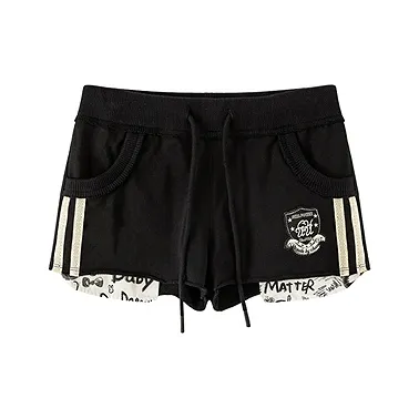 CHUU Черные Женские Повседневные Шорты
