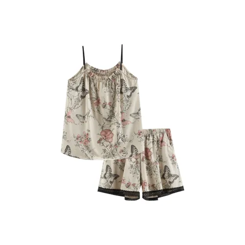 Same Language Пижамный комплект Женские Бумага Сюань Цвет · Картина тушью