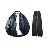 Винтажные синие + черные штаны