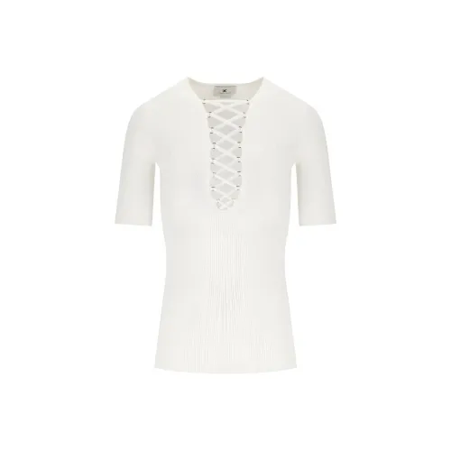 Elisabetta Franchi Трикотаж Женский Айвори Белый