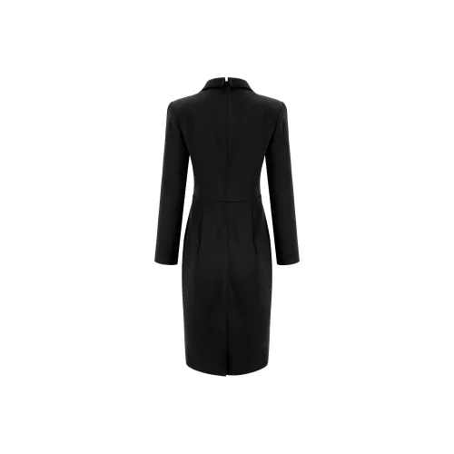 ONE SHALLOW Женские Длинные Платья с Рукавами