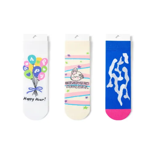 Mulinsen [10A Grade Антибактериальный] Trendy Straight Cut Носки Fenghua 3 шт Унисекс MID Носки до икры