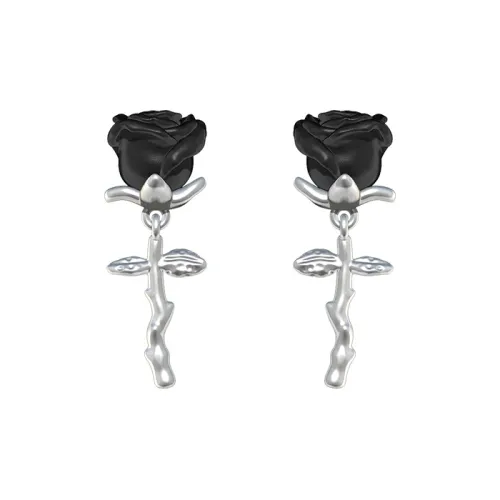 LISM Серьги-гвоздики из медного сплава женские