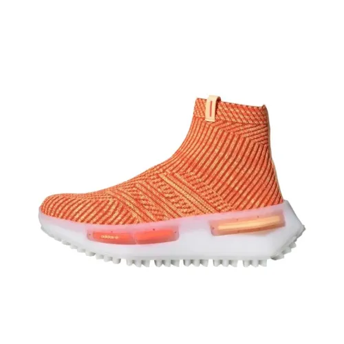 Adidas Originals NMD S1 Амортизация Износостойкий Высокий Топ Повседневная Обувь Унисекс Оранжевый